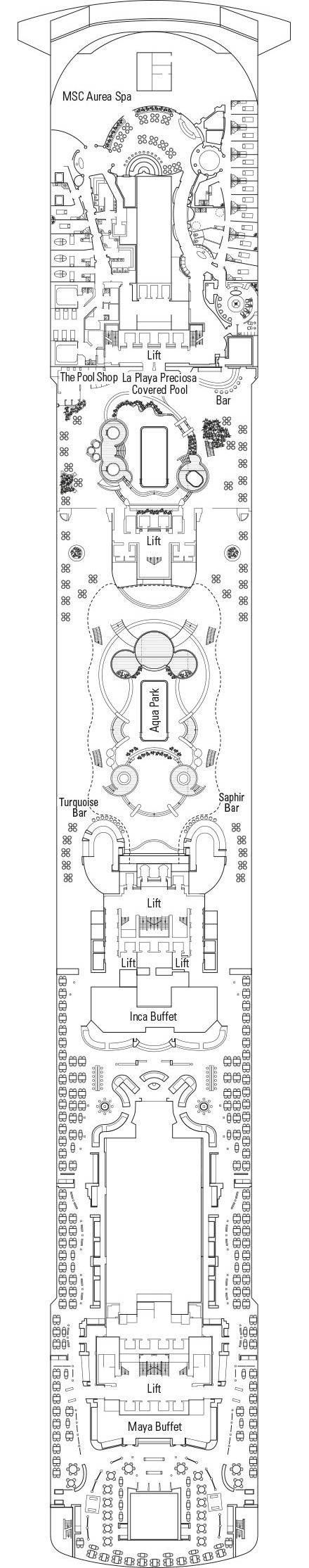 MSC Preziosa - Deck 14 - Smeraldo