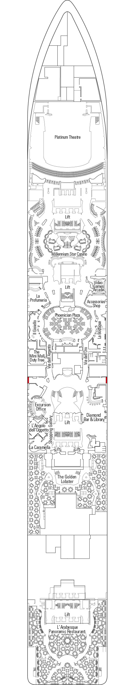 MSC Preziosa - Deck 6 - Diamante