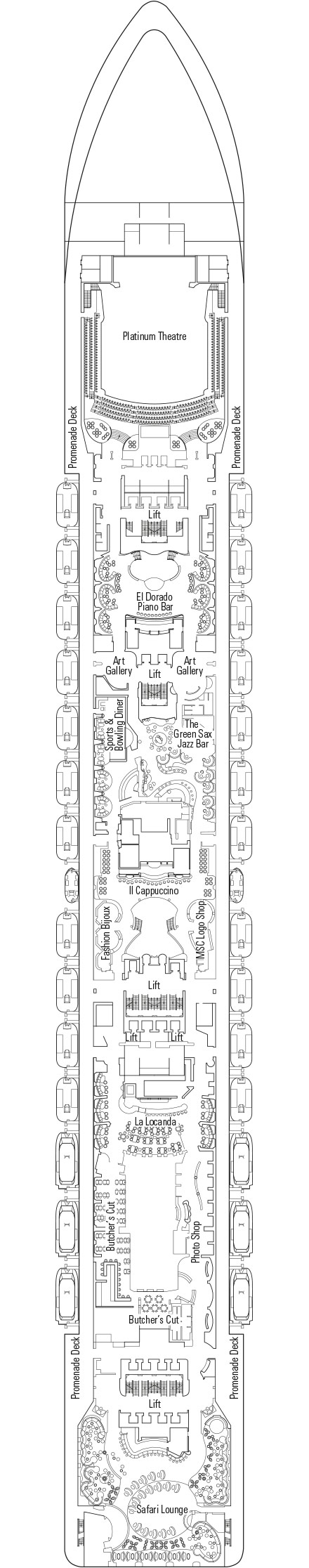 MSC Preziosa - Deck 7 - Rubino