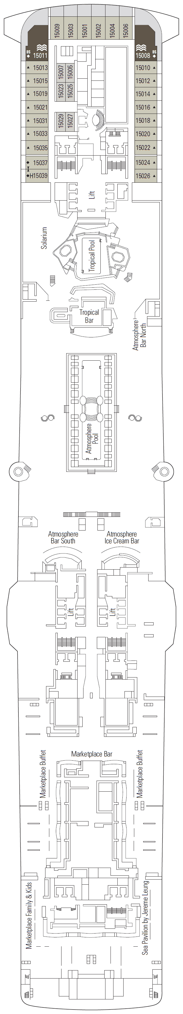 MSC Virtuosa Deck Plan