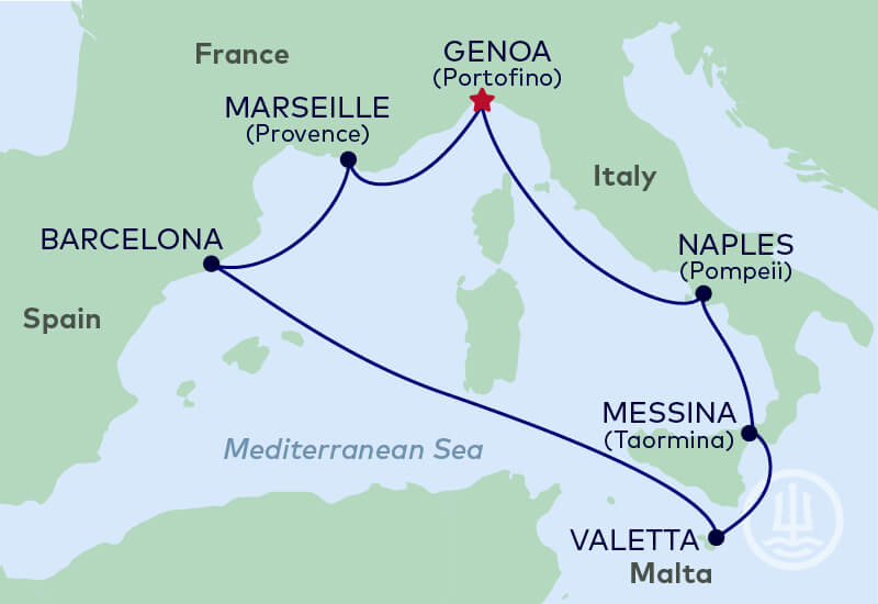 MSC World Europa - embarkation from Genoa